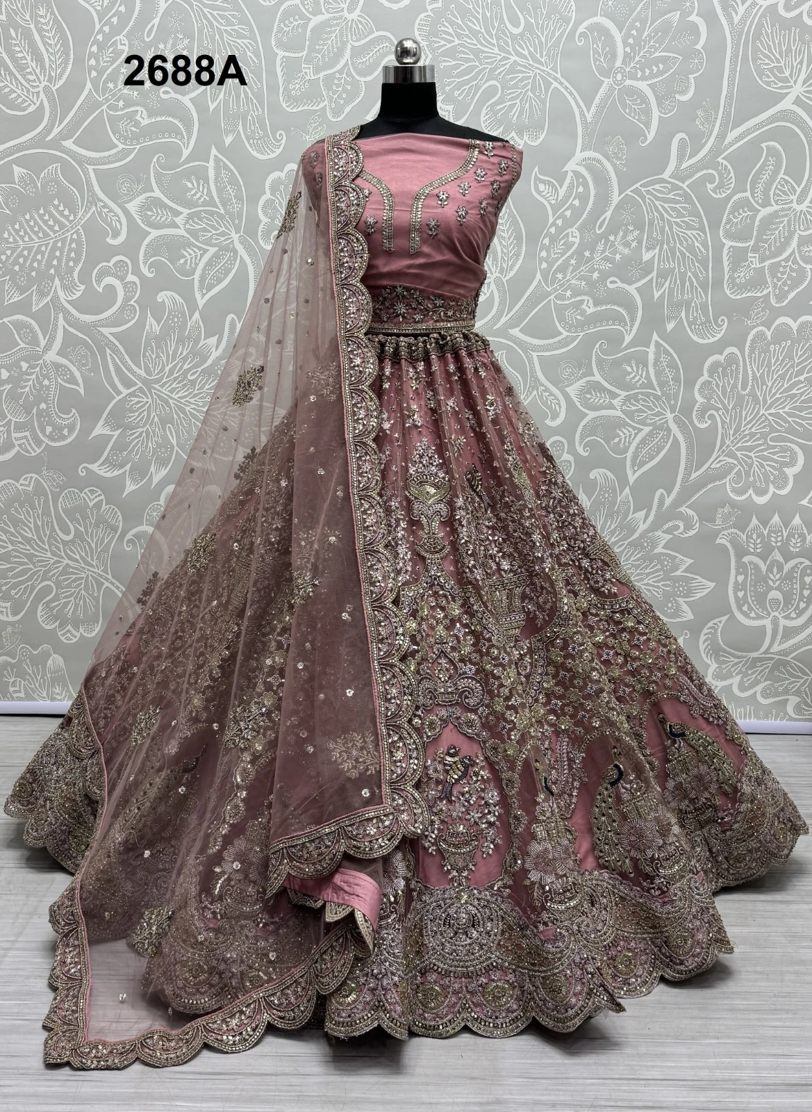 Anjani Art 2688A To 2688C Heavy Net Wholesale Lehenga Catalog — Wholesale Lehenga, MPA wholesale from Surat — Photo 9
